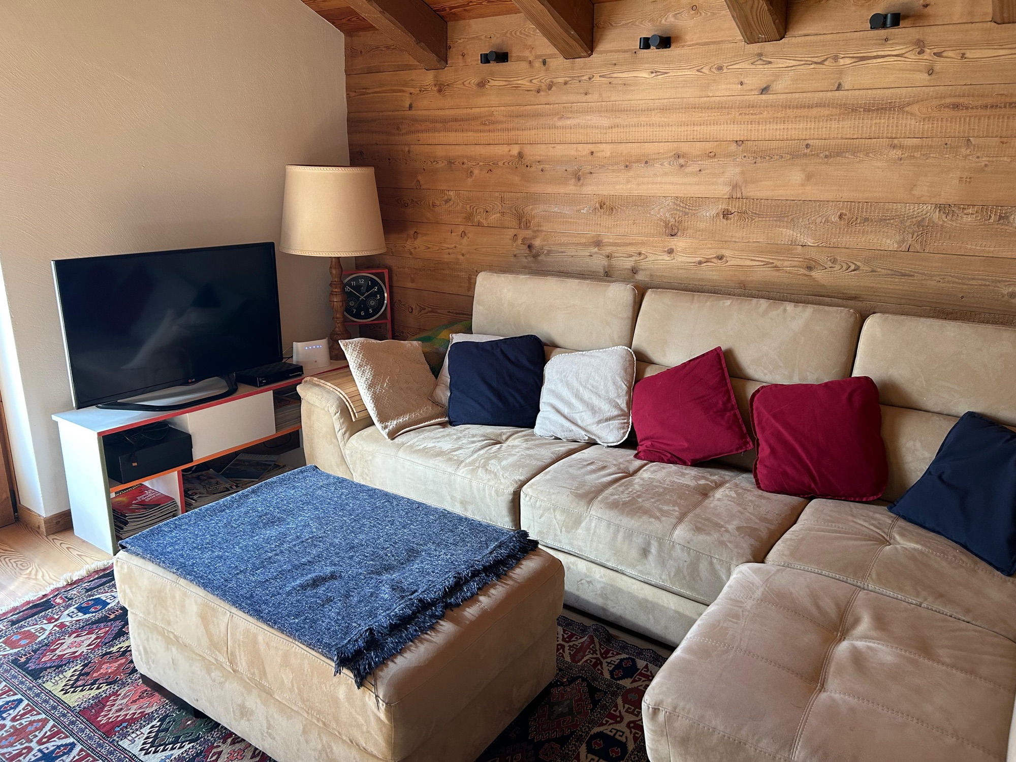 Sofa and TV area