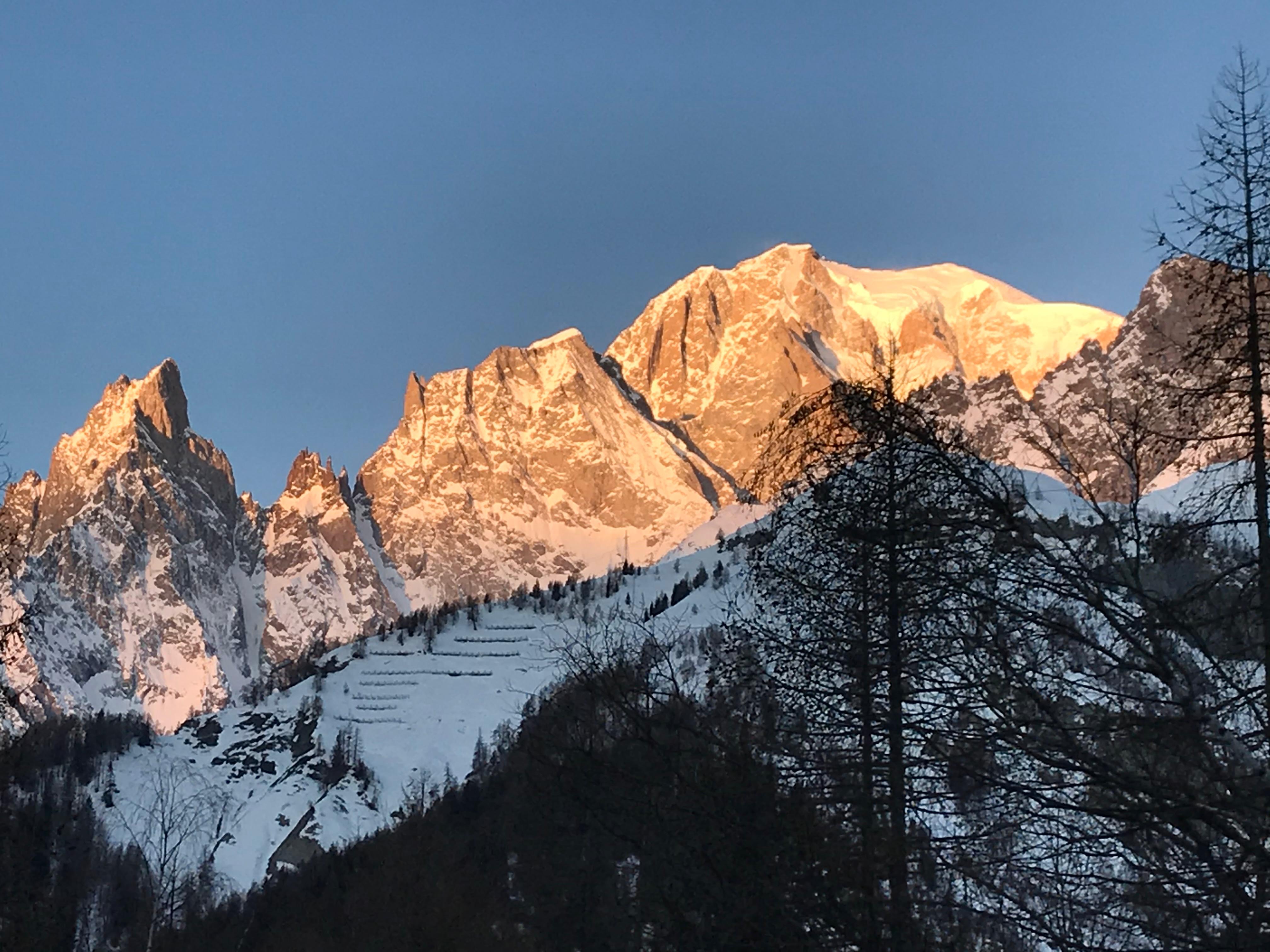 Mont Blanc at sunset